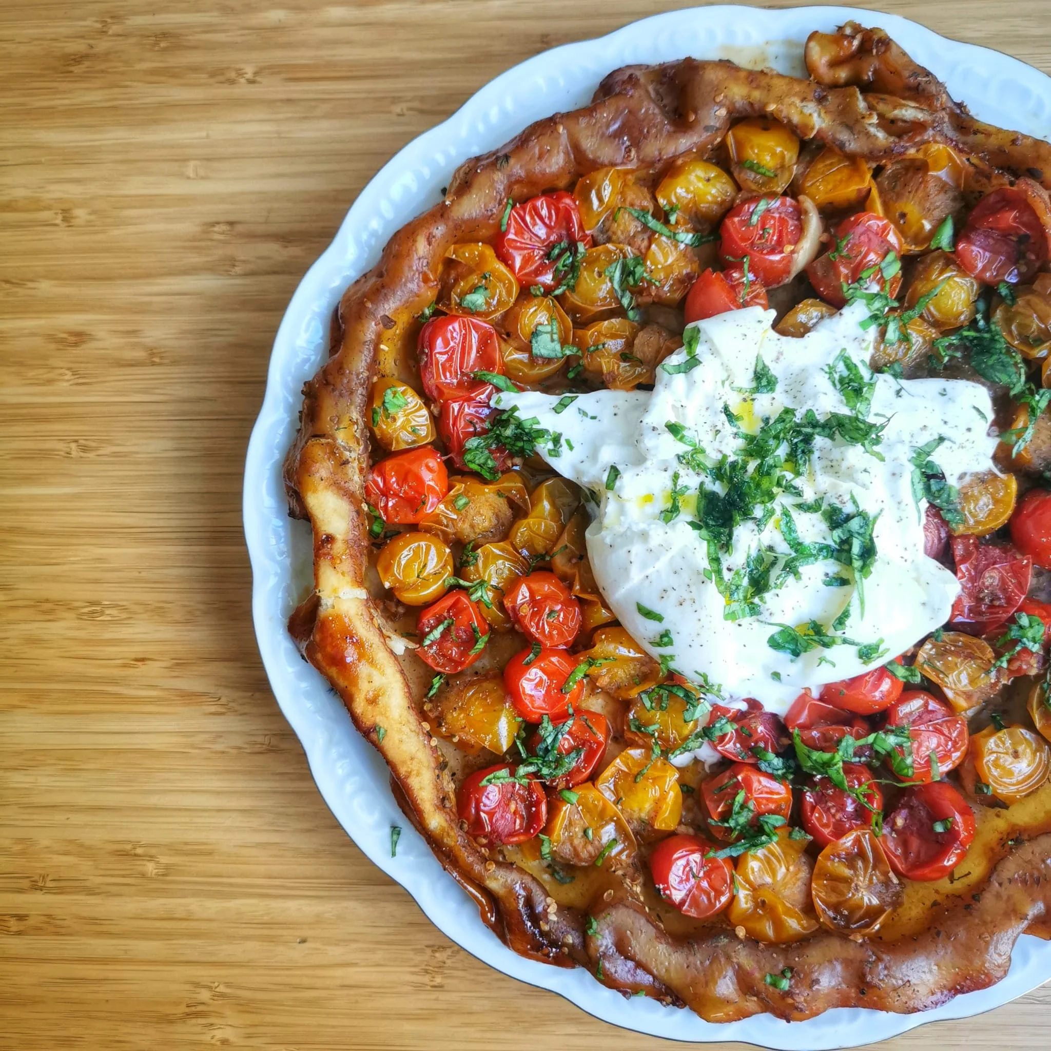 tarte tatin à la tomate cerise